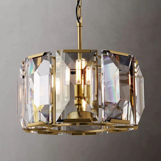 Harlou Crystal Round Chandelier 19"