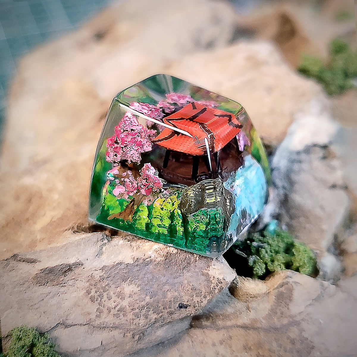 Tori Keycap - handmade resin keycap