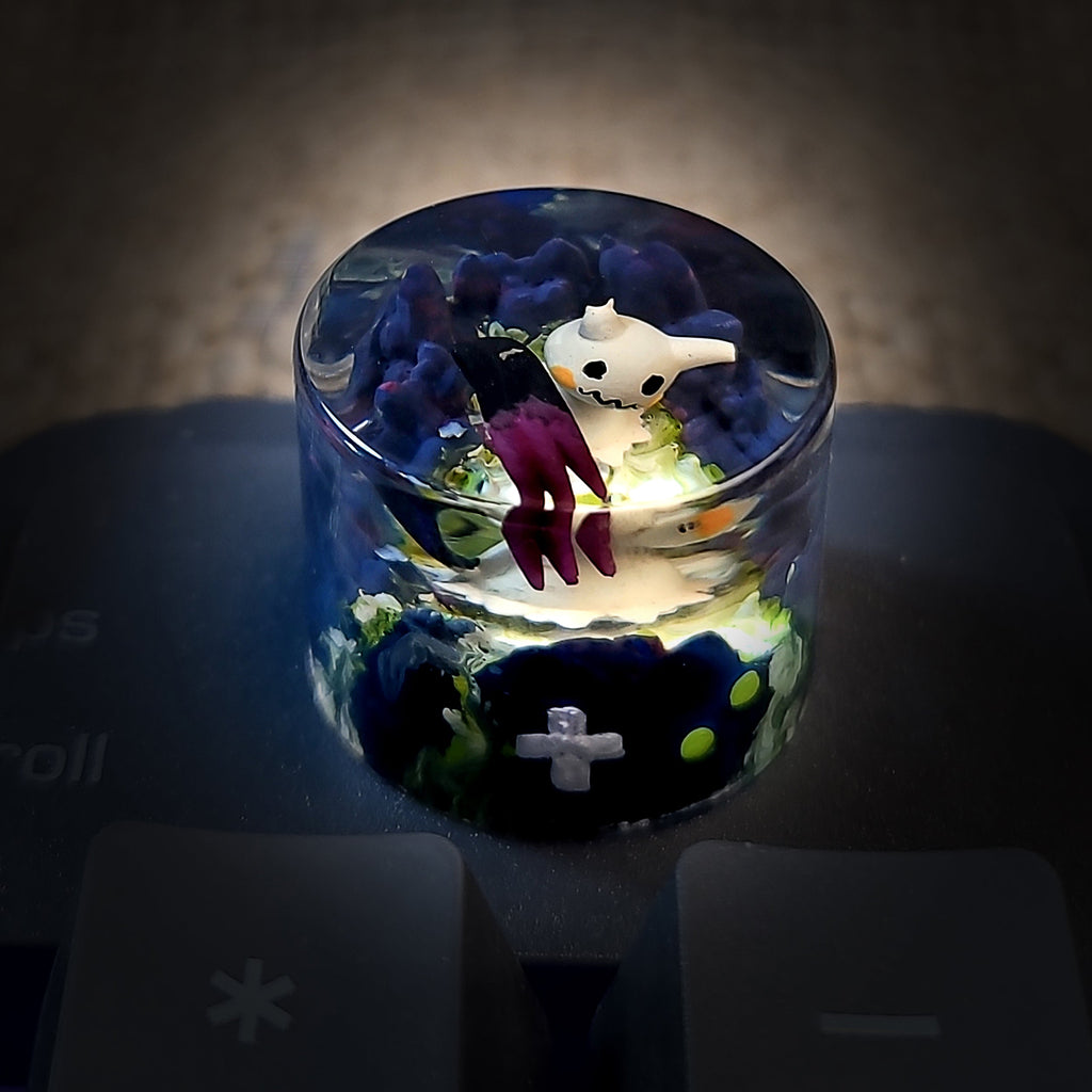 Mimikyu Keycap - handmade resin keycap