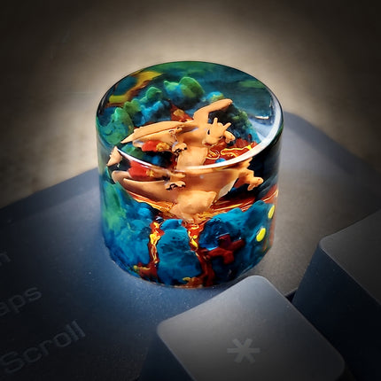 Charizard Keycap - handmade resin keycap