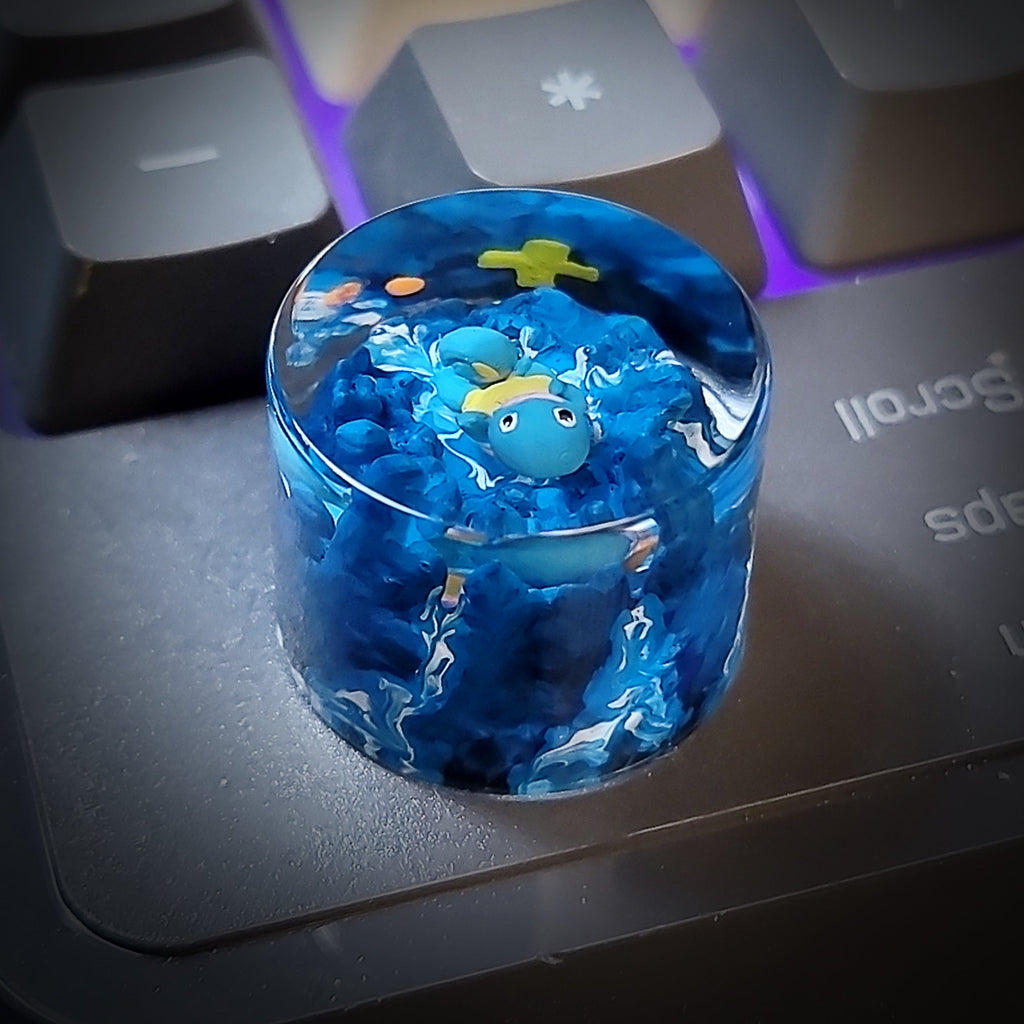 Squirtle Keycap - handmade resin keycap