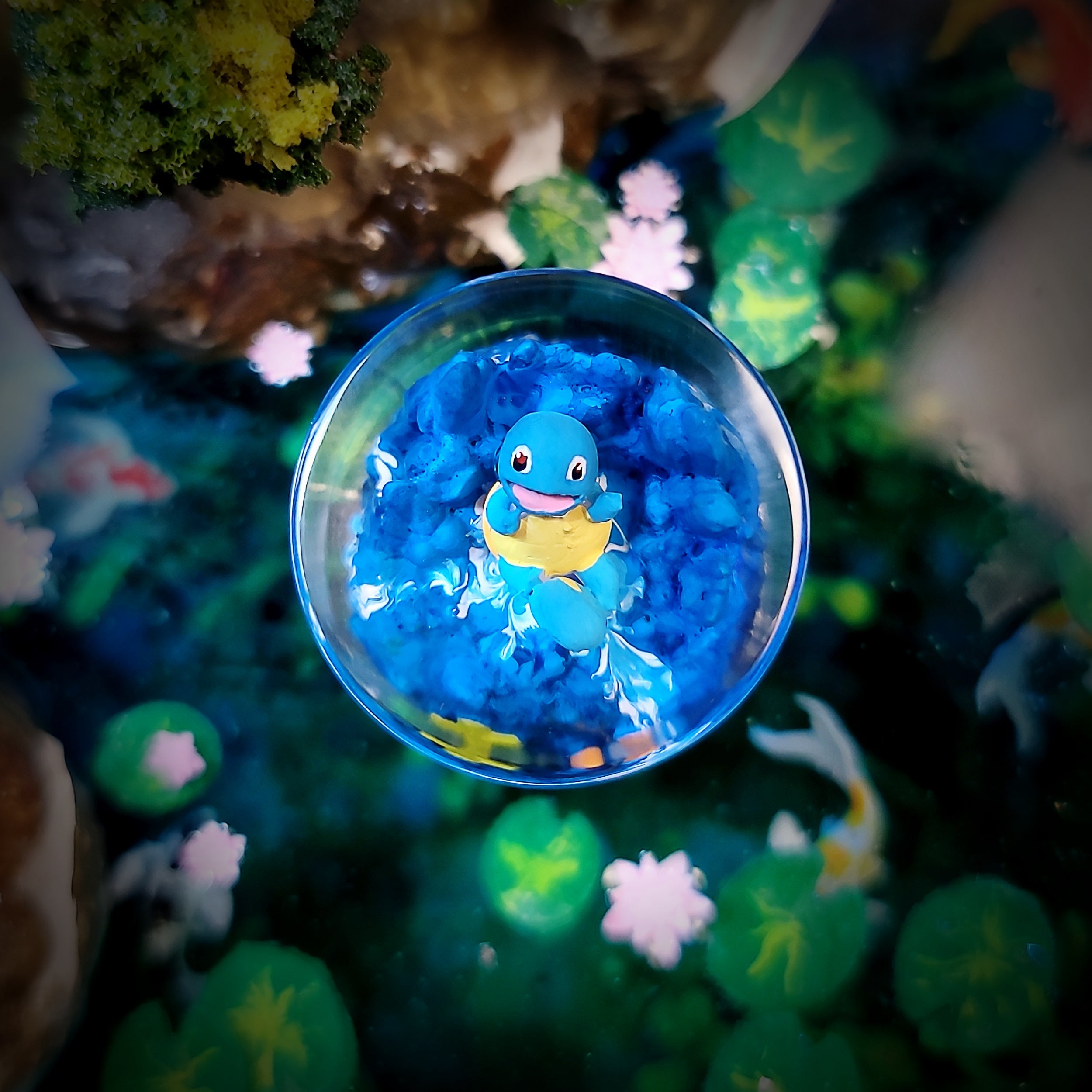 Squirtle Keycap - handmade resin keycap