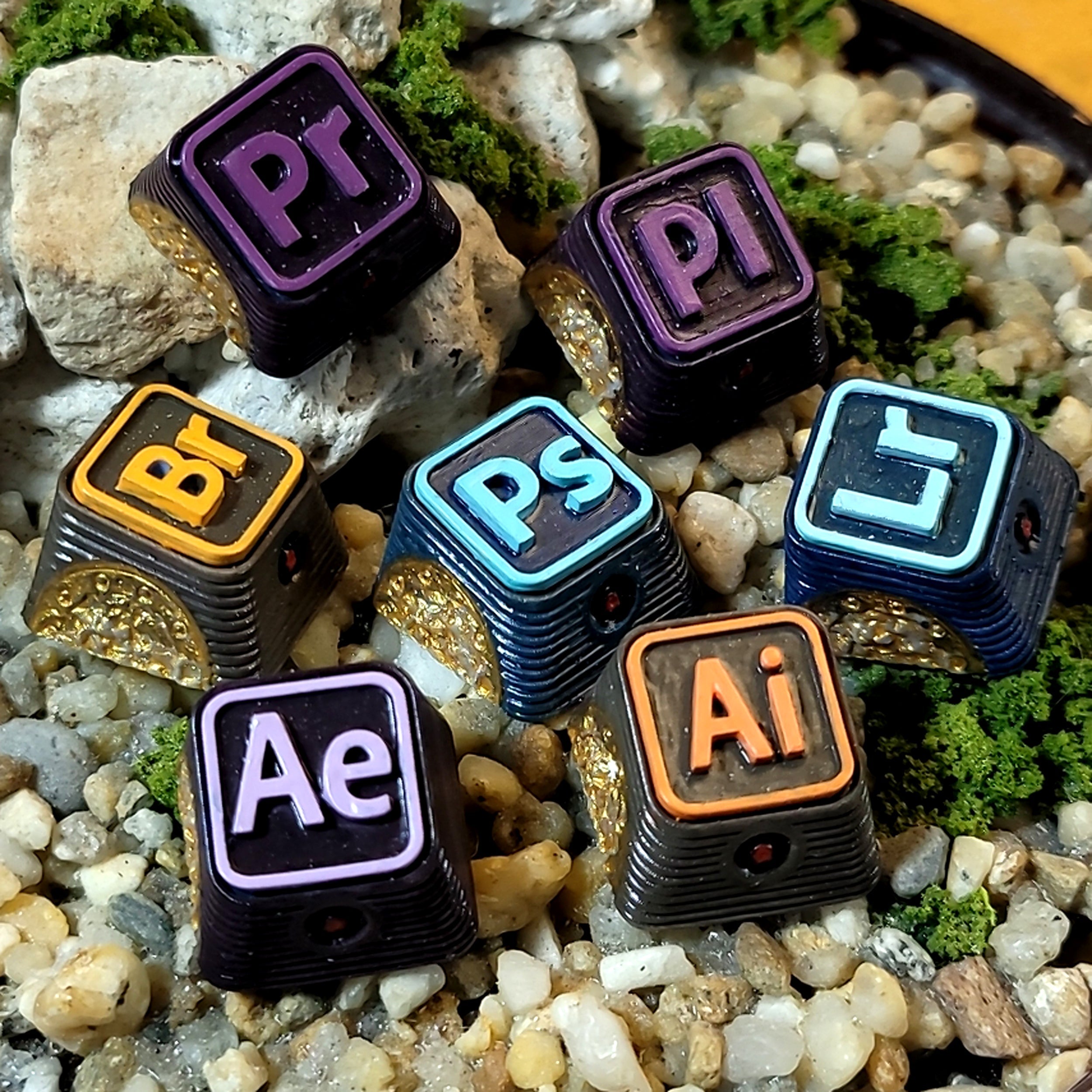 Adobe Suite Keycap - handmade resin keycap