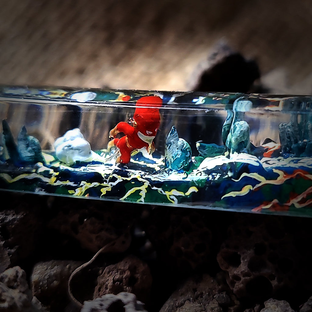 The Flash Space Keycap - handmade resin spacebar