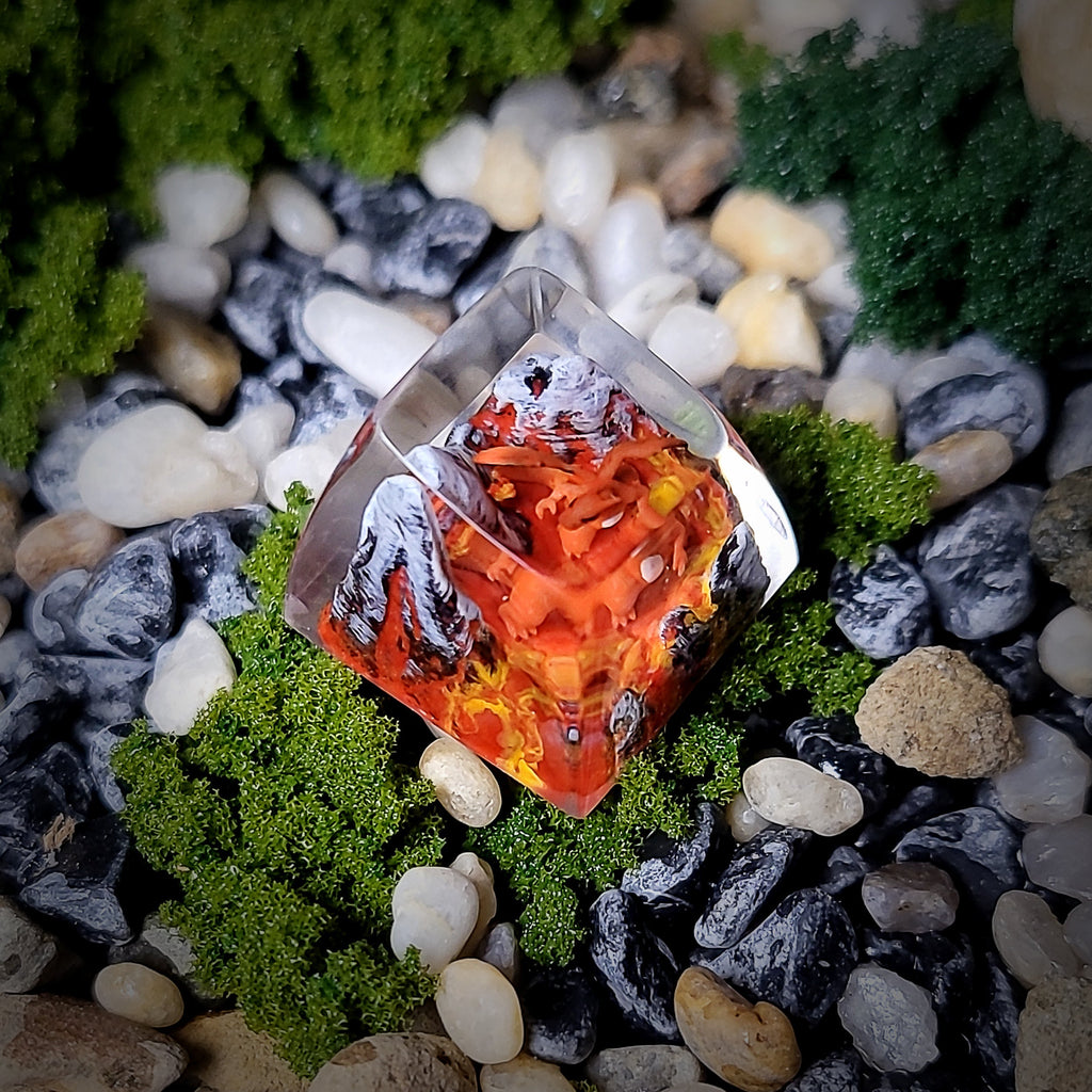 Charizard Old Keycap - handmade resin keycap