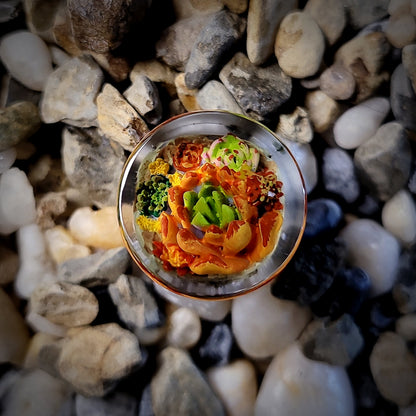 Succulent Bloom Keycap - handmade resin keycap