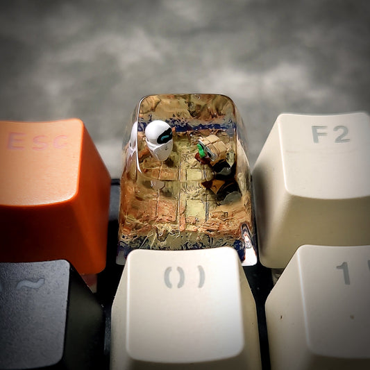 Wall E Keycap - handmade resin keycap