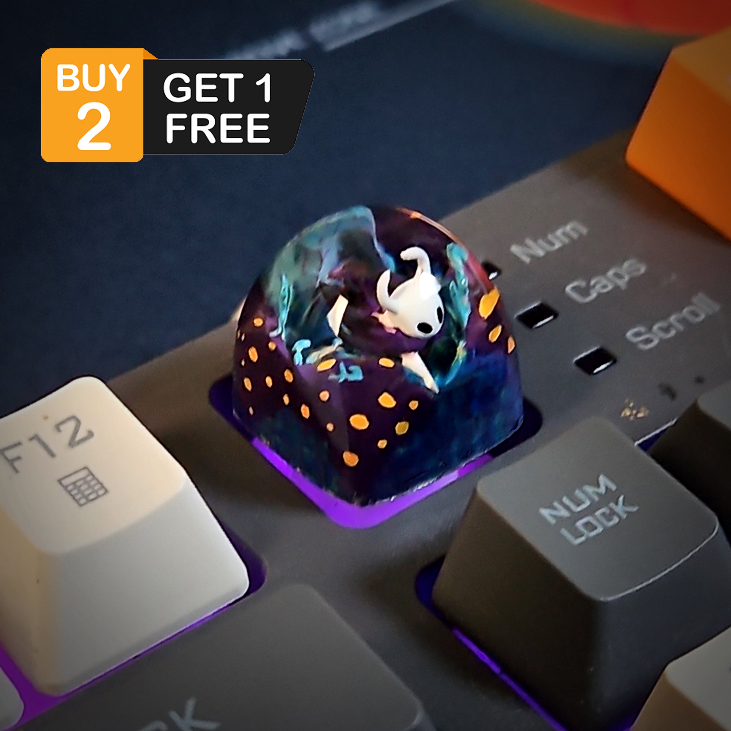 Hollow Knight Series Keycap - Fierce Hornet - handmade resin keycap