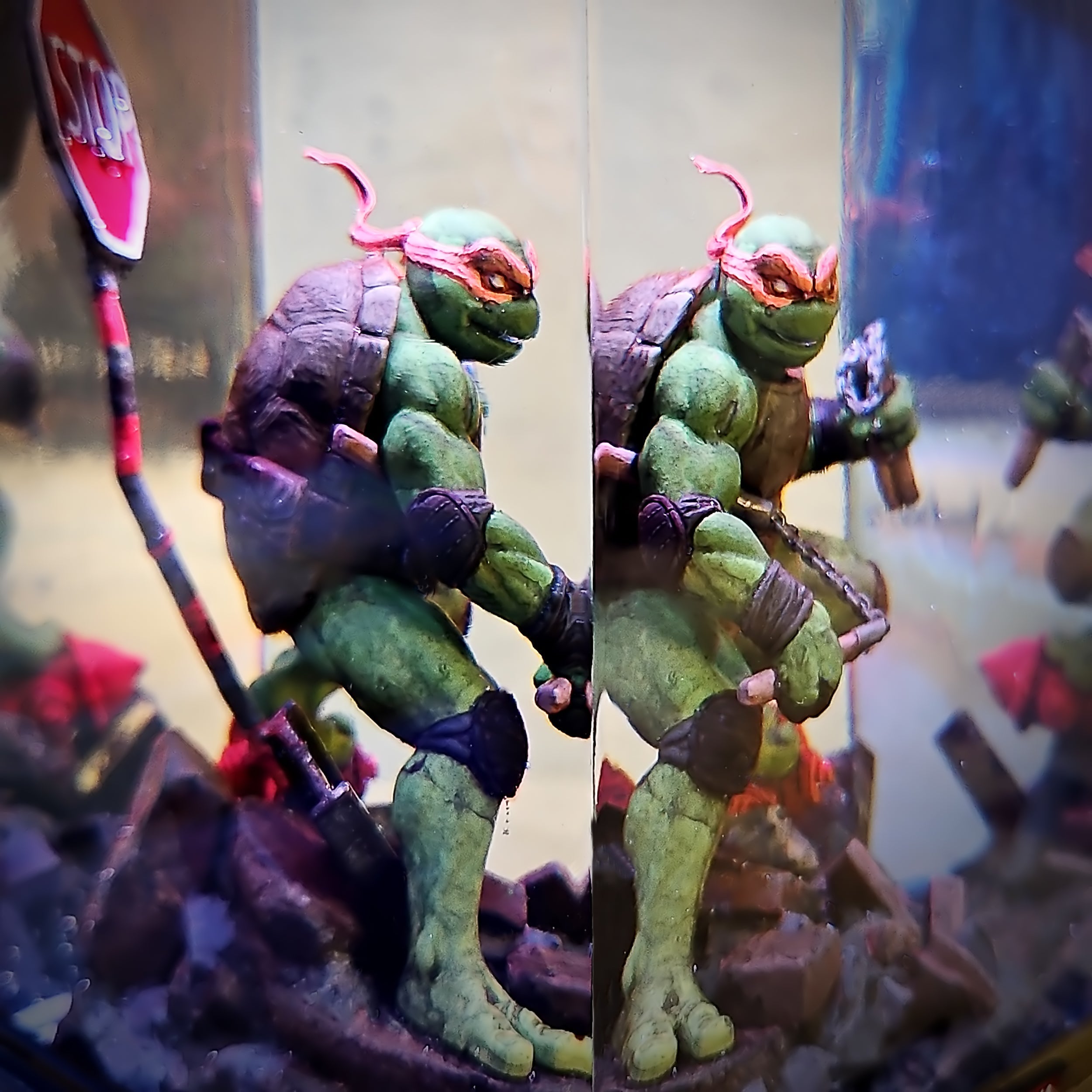 Michelangelo Orange Ninja Turtle Resin Lamp - handmade resin lamp