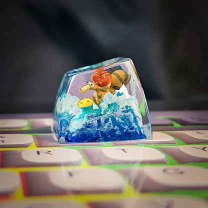 Scrat Ice Age Keycap - handmade resin keycap