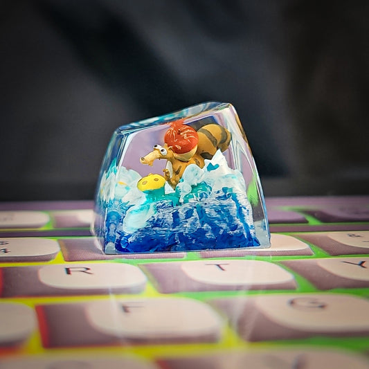 Scrat Ice Age Keycap - handmade resin keycap