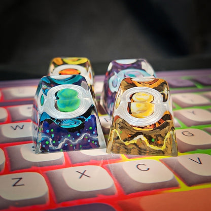Planet Series Keycap - handmade resin keycap