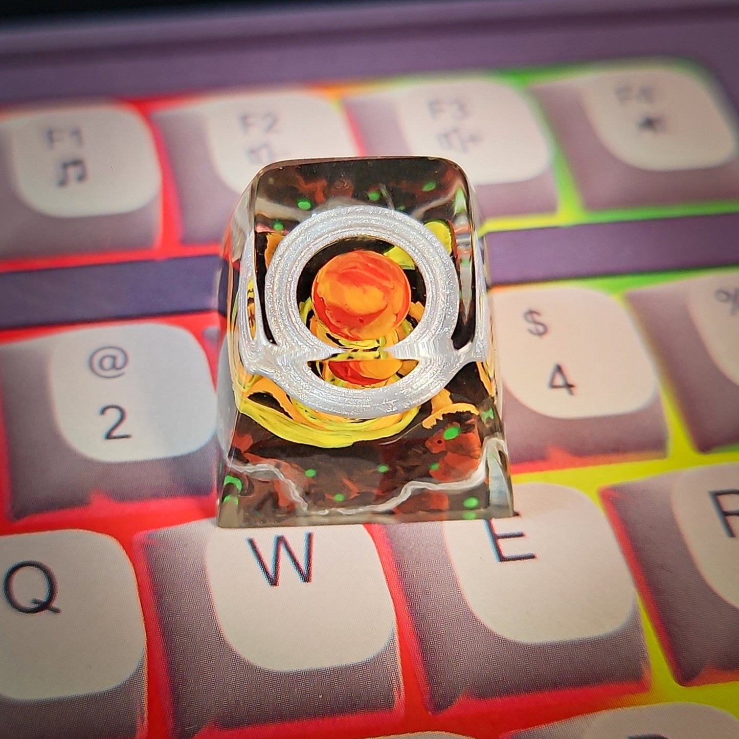 Planet Series Keycap - handmade resin keycap