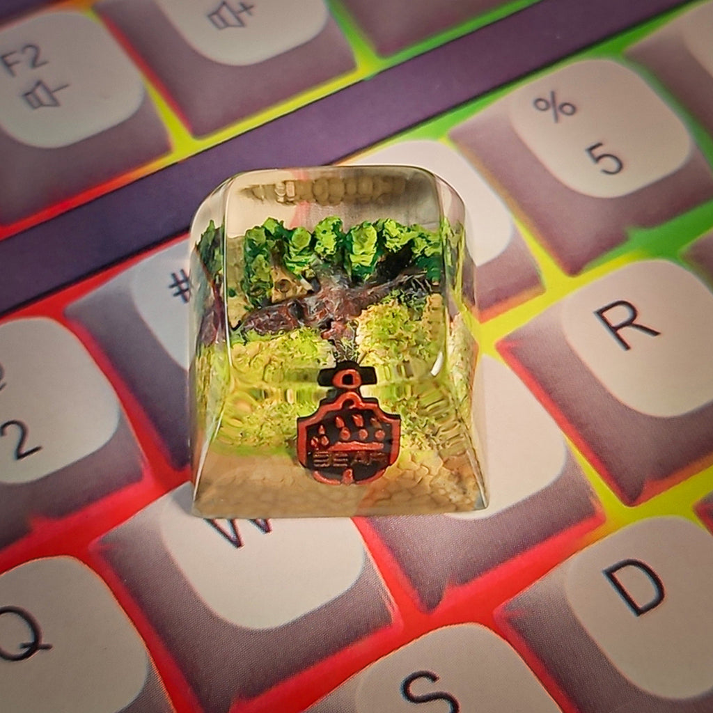 Tarkov Collection Keycap - Fierce BEAR Emblem - handmade resin keycap detail
