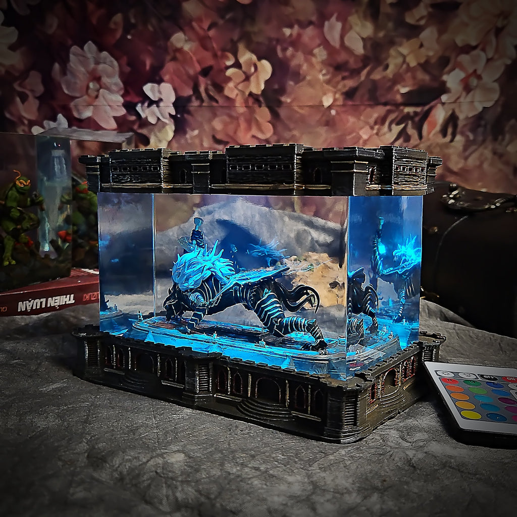 Maliketh Resin Lamp - handmade resin lamp