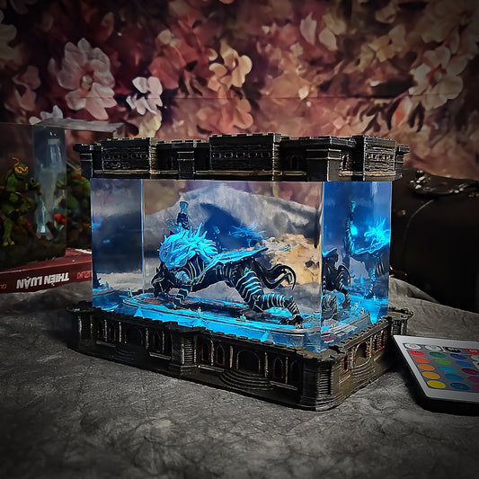 Maliketh Resin Lamp - handmade resin lamp