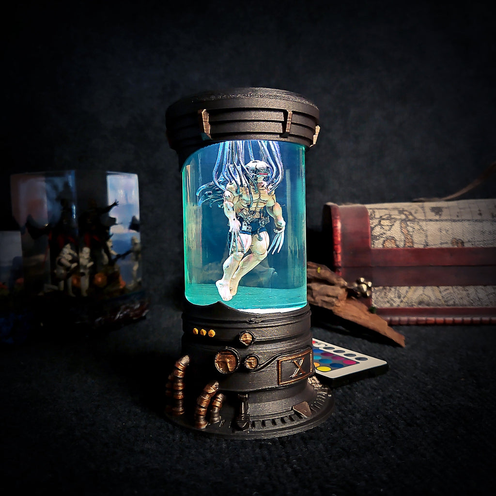 BIOLAB - X-Men Wolverine Weapon X Resin Lamp - handmade resin lamp