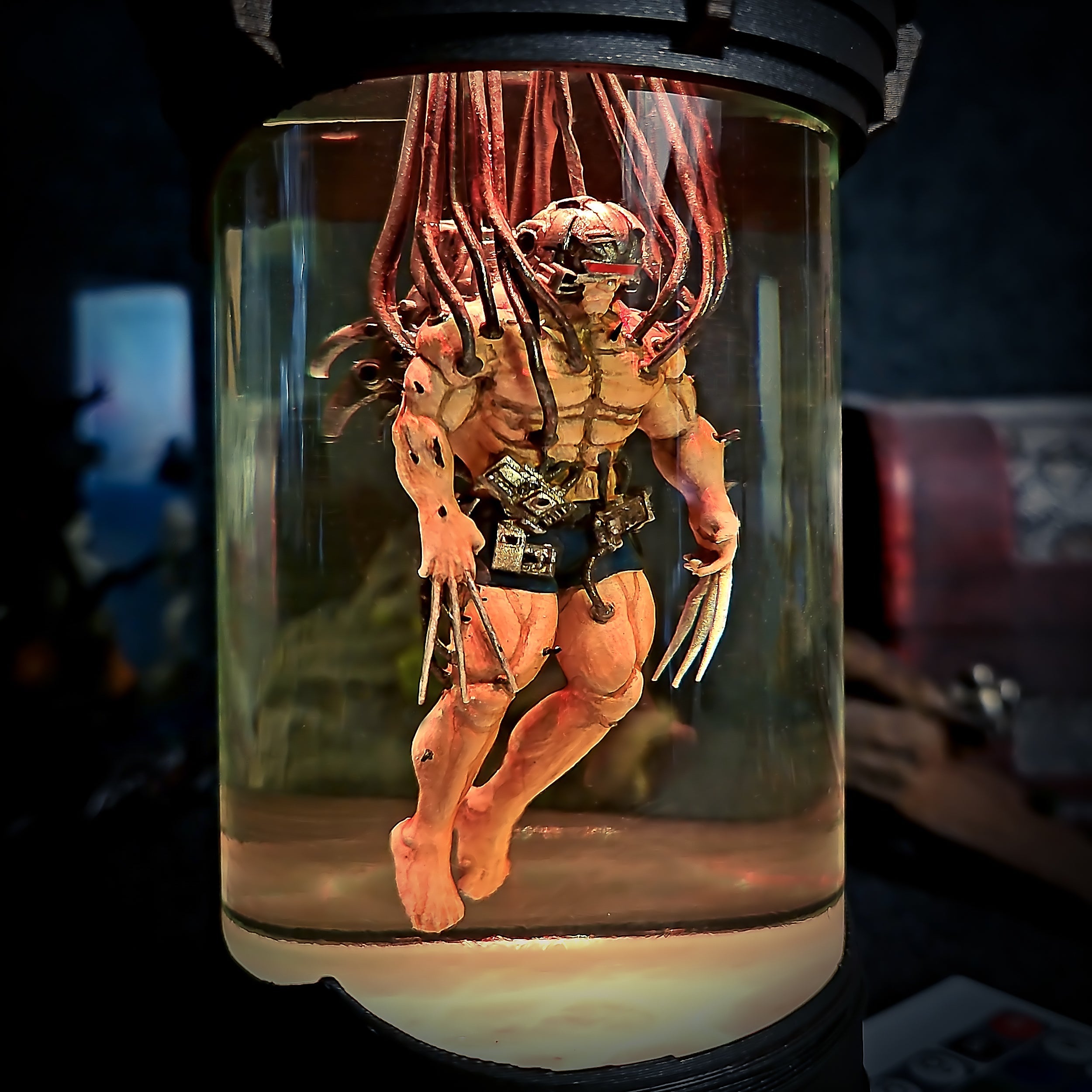 BIOLAB - X-Men Wolverine Weapon X Resin Lamp - handmade resin lamp