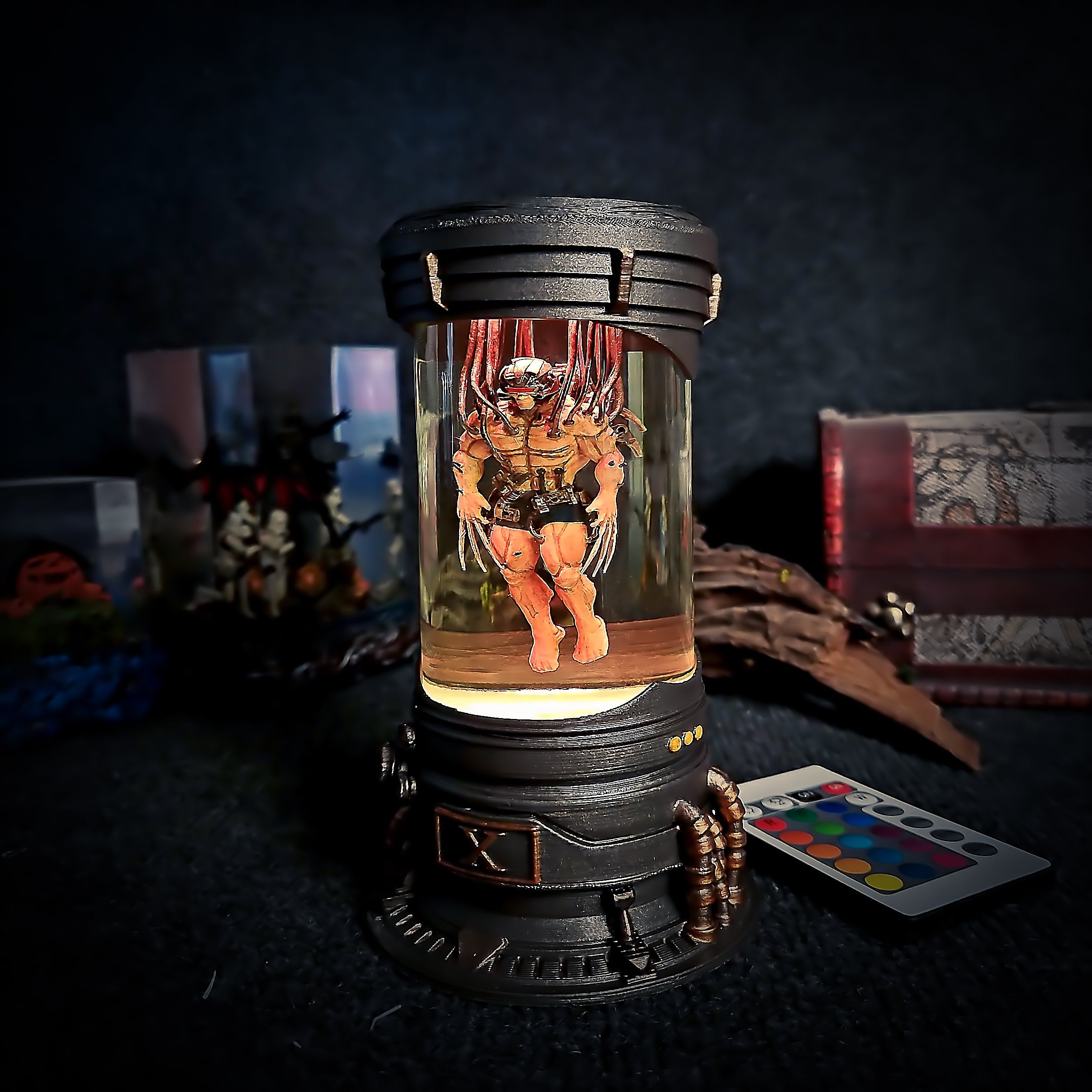 BIOLAB - X-Men Wolverine Weapon X Resin Lamp - handmade resin lamp