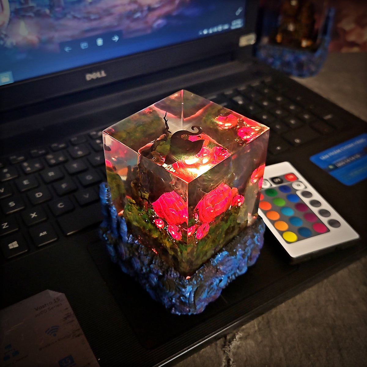 Pumpkin Resin Lamp - handmade resin lamp