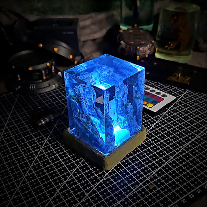 NARUTO VALLE DEL FIN Resin Lamp - handmade resin lamp
