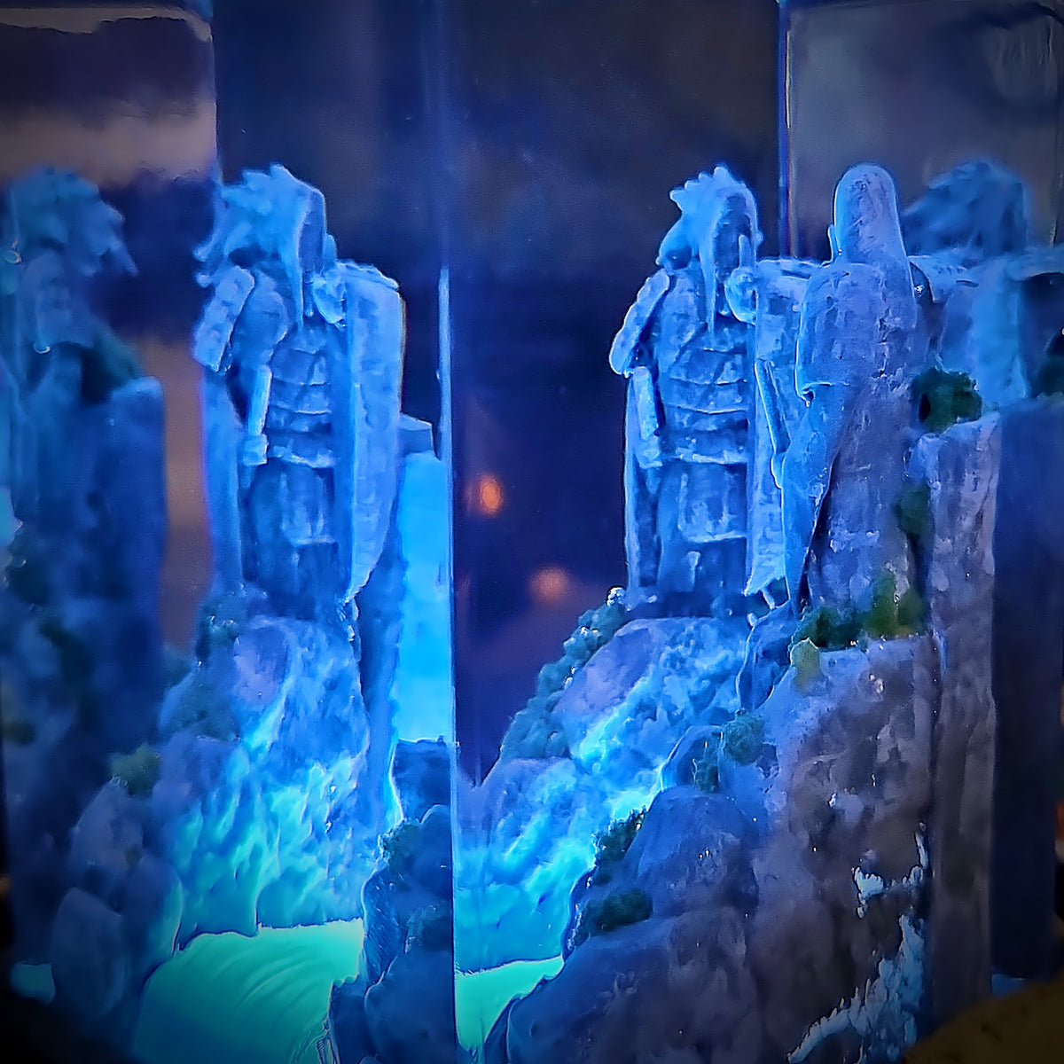 NARUTO VALLE DEL FIN Resin Lamp - handmade resin lamp