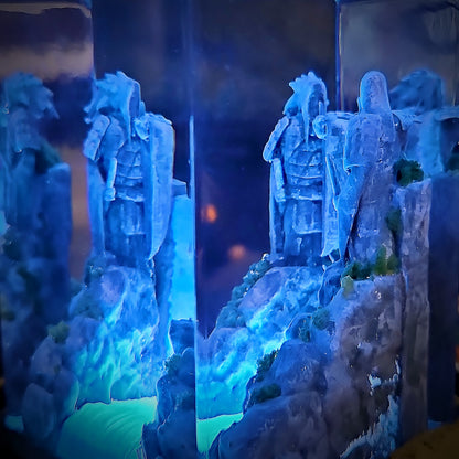 NARUTO VALLE DEL FIN Resin Lamp - handmade resin lamp