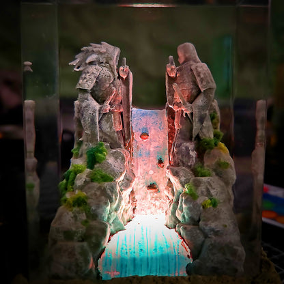 NARUTO VALLE DEL FIN Resin Lamp - handmade resin lamp
