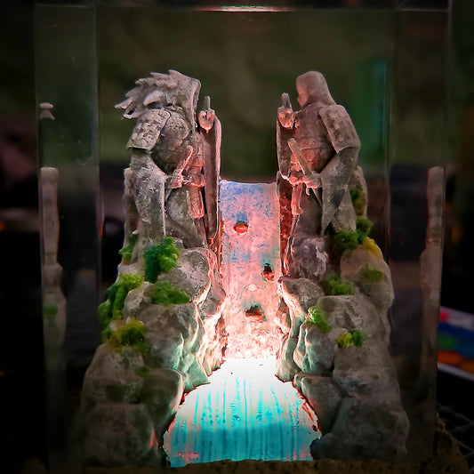 NARUTO VALLE DEL FIN Resin Lamp - handmade resin lamp