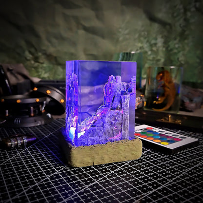 NARUTO VALLE DEL FIN Resin Lamp - handmade resin lamp