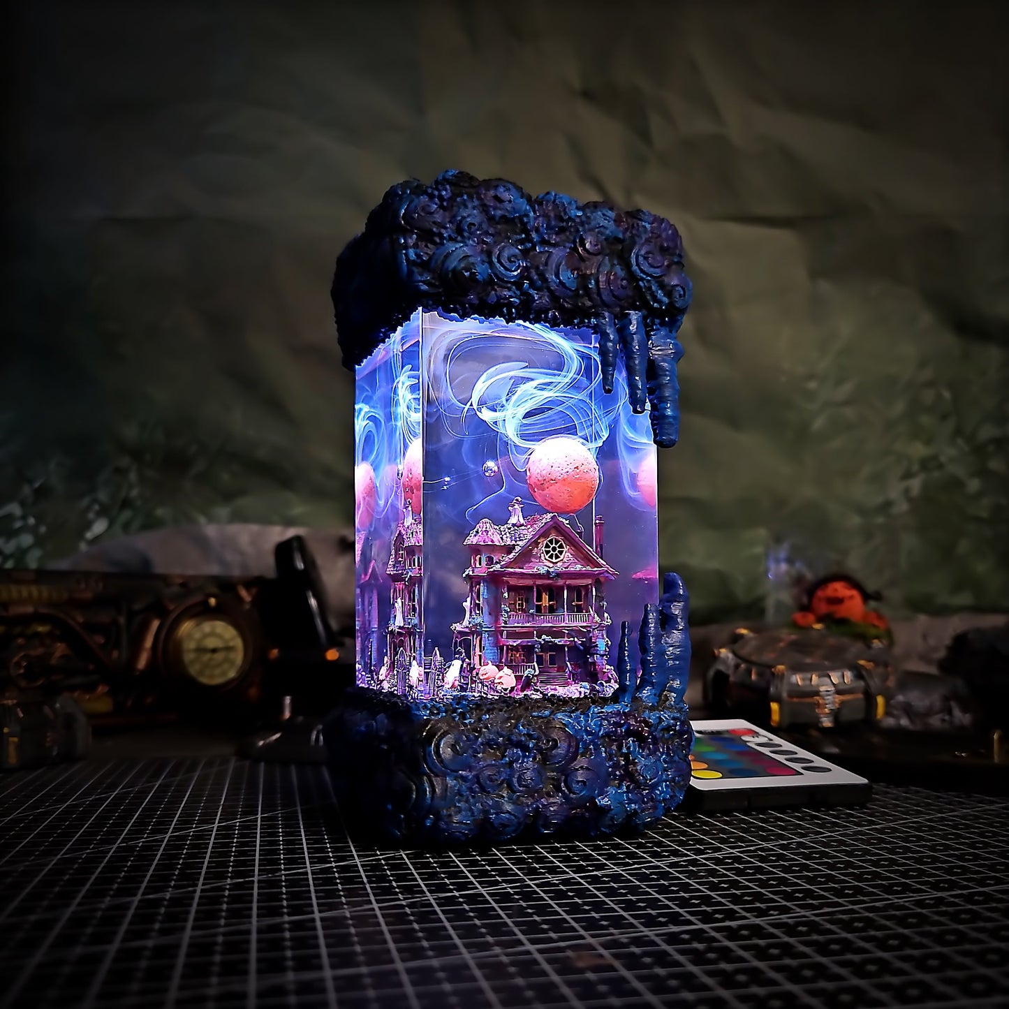 House Resin Lamp - handmade resin lamp