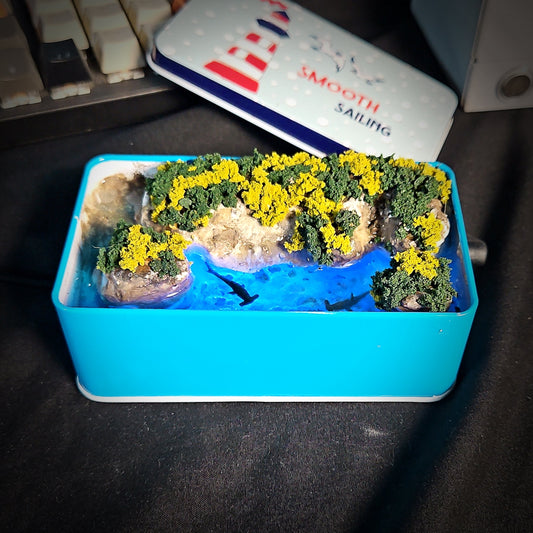 Shark Tin Light Box - handmade resin light box