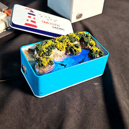 Shark Tin Light Box - handmade resin light box