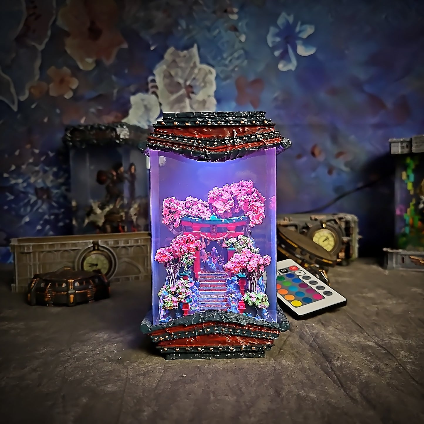 Torii Gate Resin Lamp - handmade resin lamp