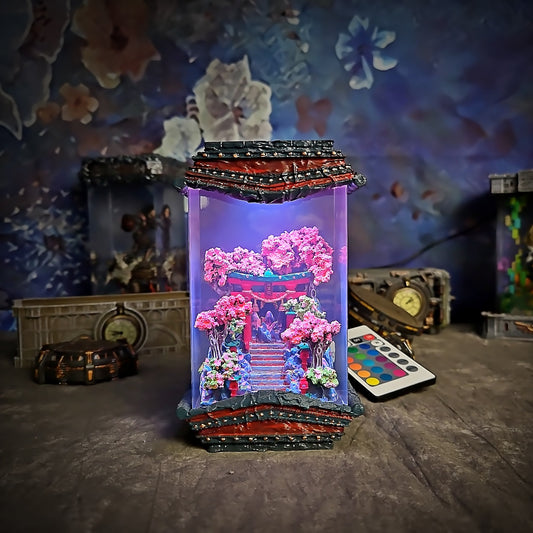 Torii Gate Resin Lamp - handmade resin lamp