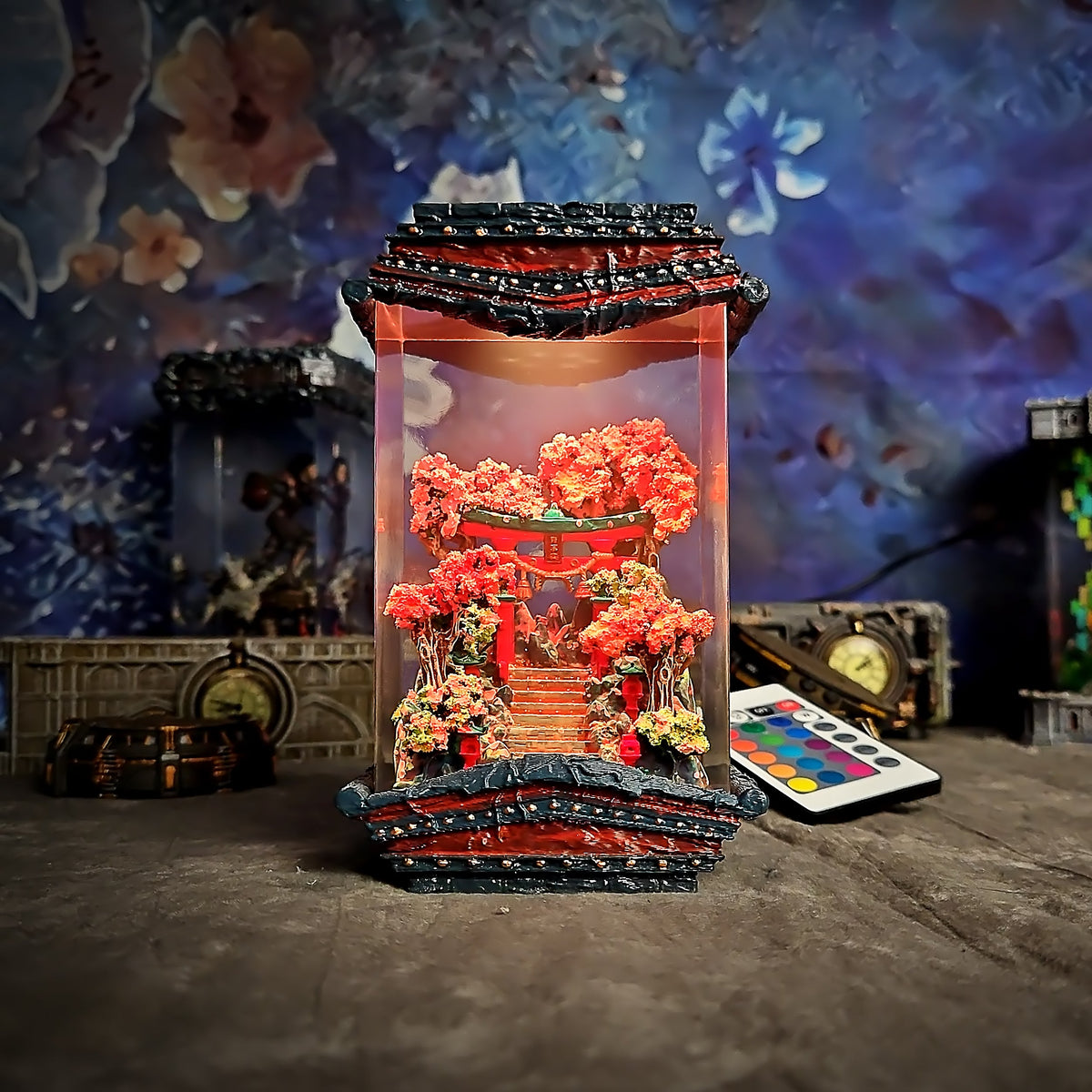 Torii Gate Resin Lamp - handmade resin lamp