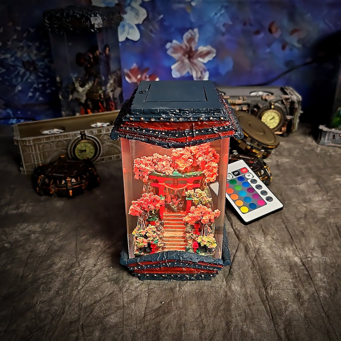 Torii Gate Resin Lamp - handmade resin lamp