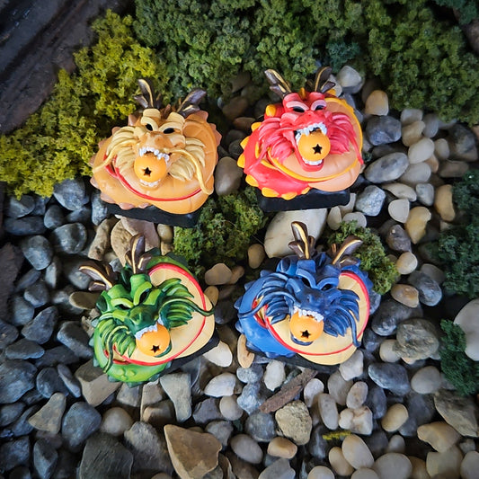 Shenron Dragon Head Series Keycap - handmade resin keycap