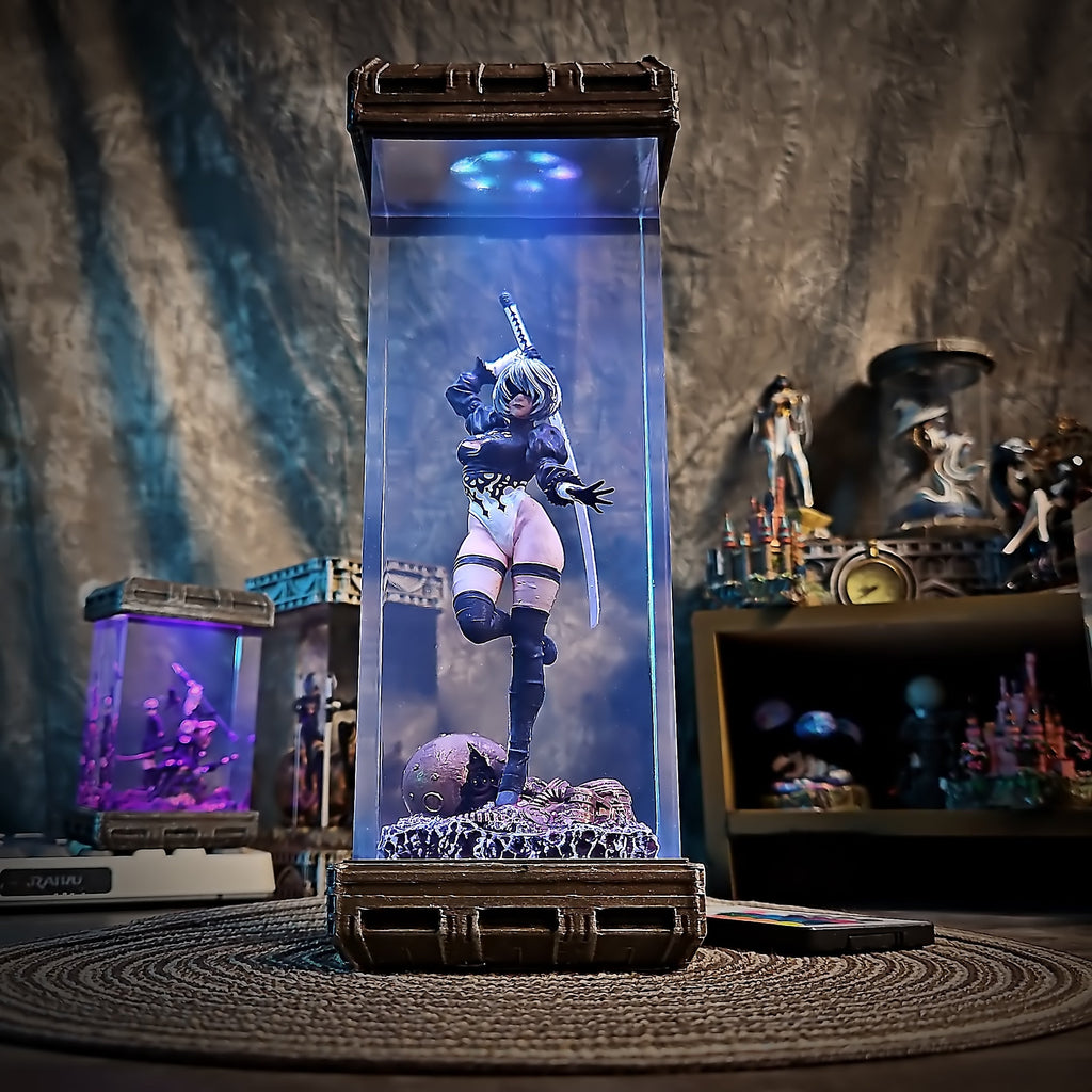 2B V1 - handmade resin lamp