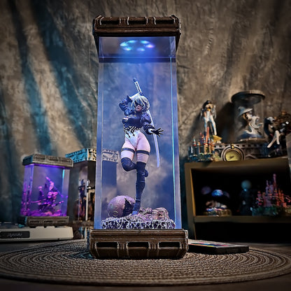 2B V1 - handmade resin lamp