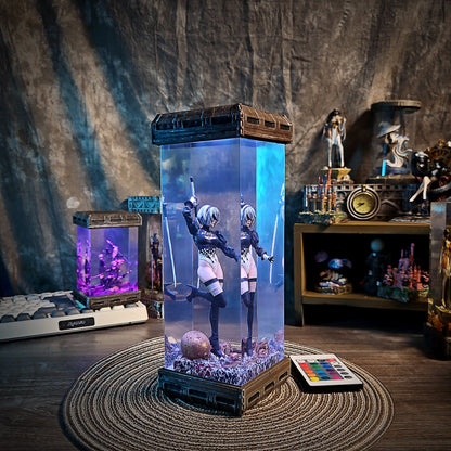 2B V1 - handmade resin lamp
