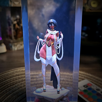 2P - handmade resin lamp