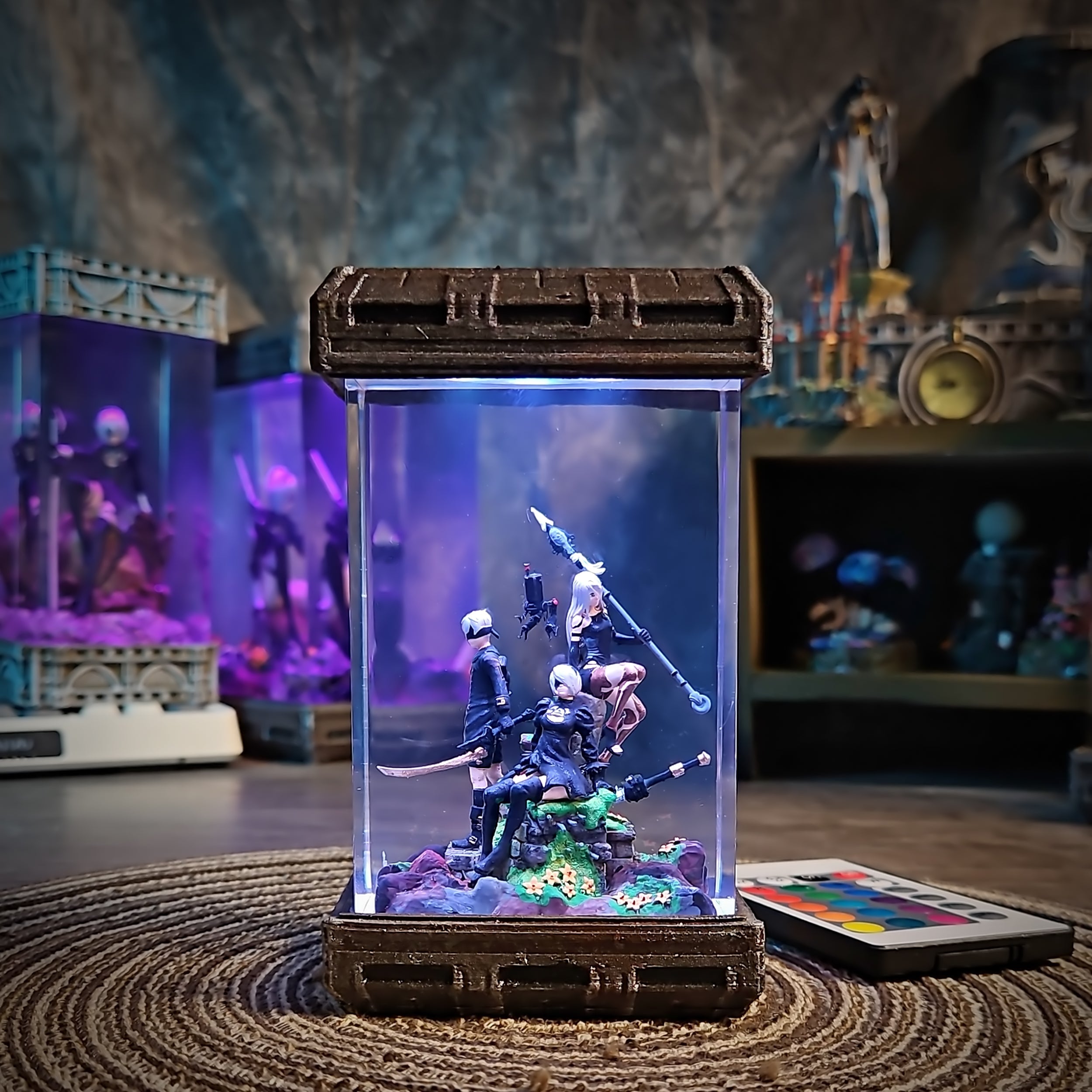 NIER Diorama - handmade resin lamp