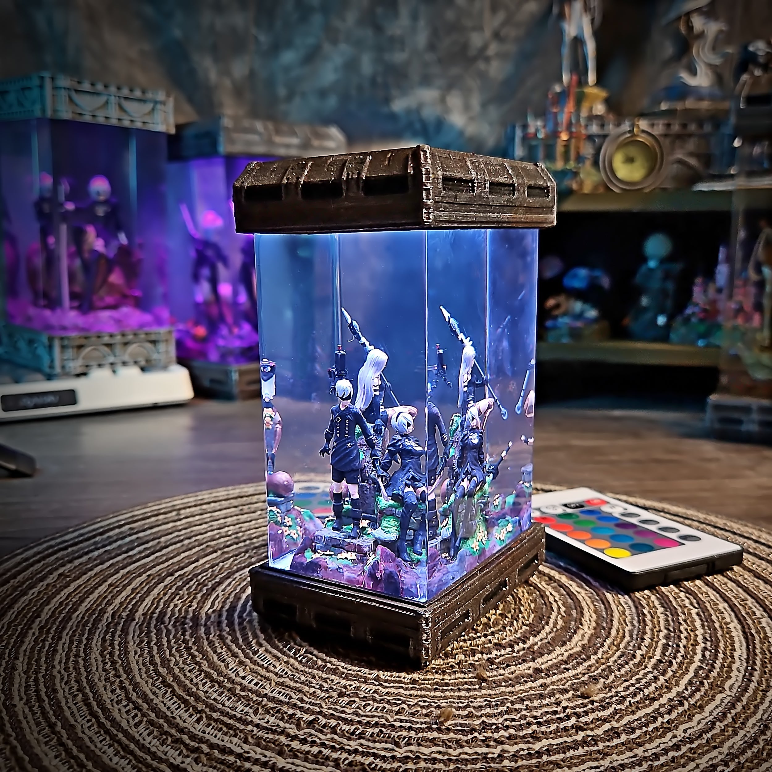 NIER Diorama - handmade resin lamp
