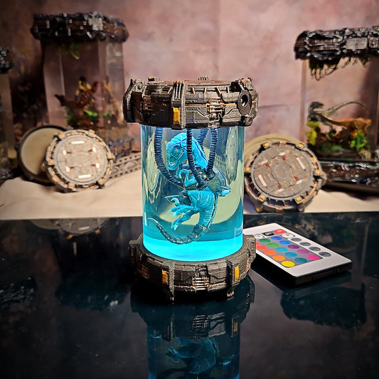 Biolab Raptor V2 Resin Lamp - handmade resin lamp