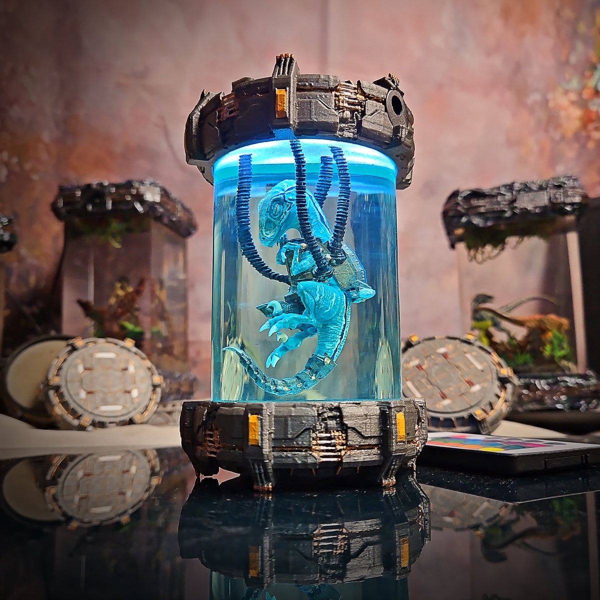 Biolab Raptor V2 Resin Lamp - handmade resin lamp