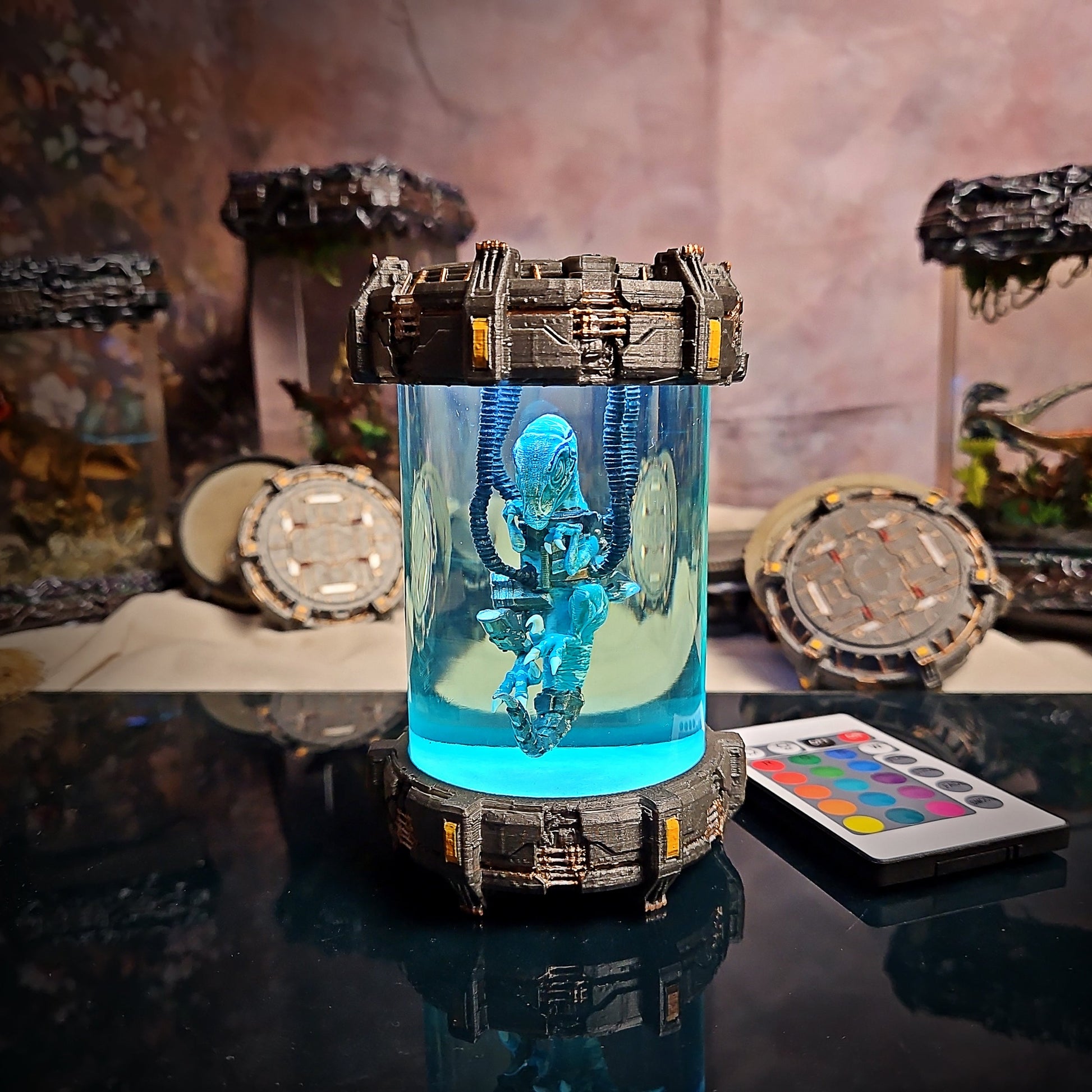 Biolab Raptor V2 Resin Lamp - handmade resin lamp