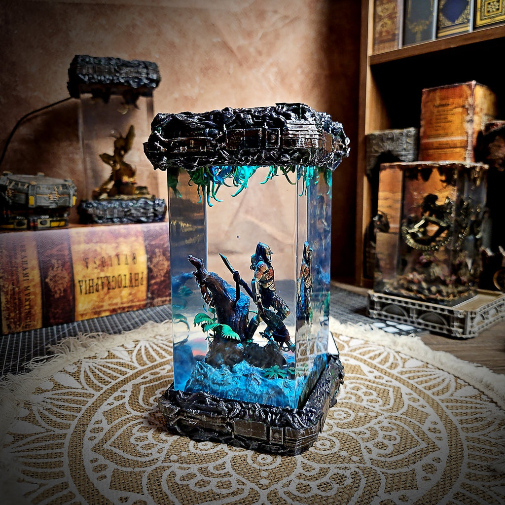 Predator Resin Lamp - handmade resin lamp