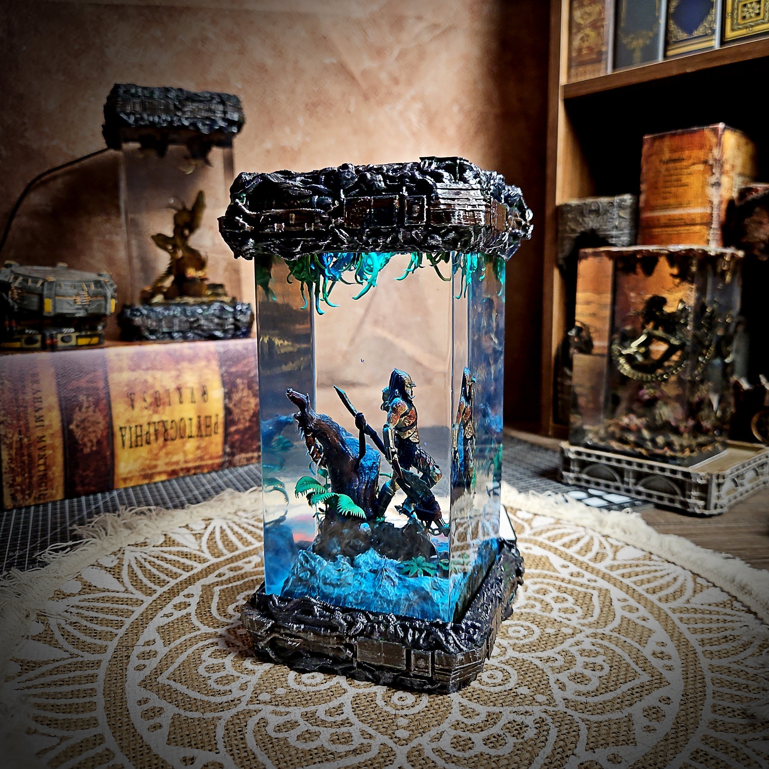 Predator Resin Lamp - handmade resin lamp