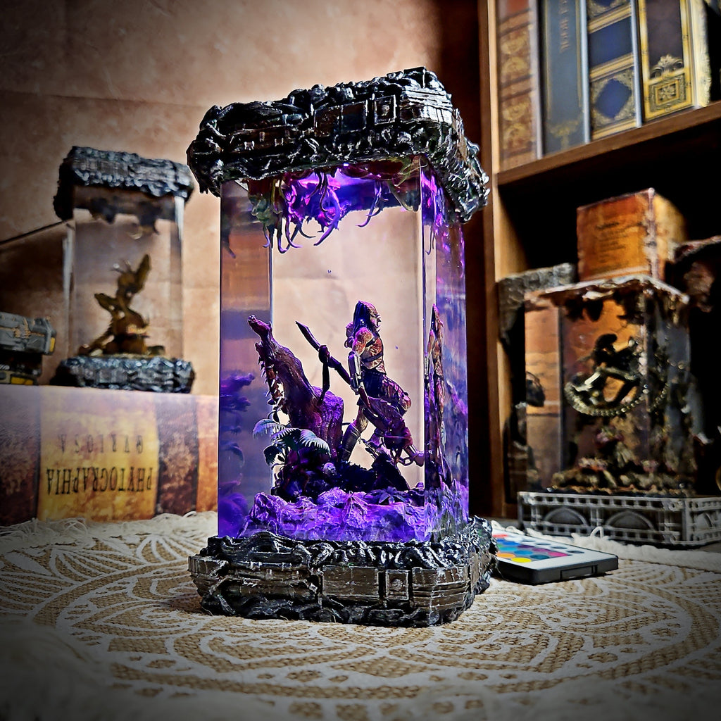 Predator Resin Lamp - handmade resin lamp